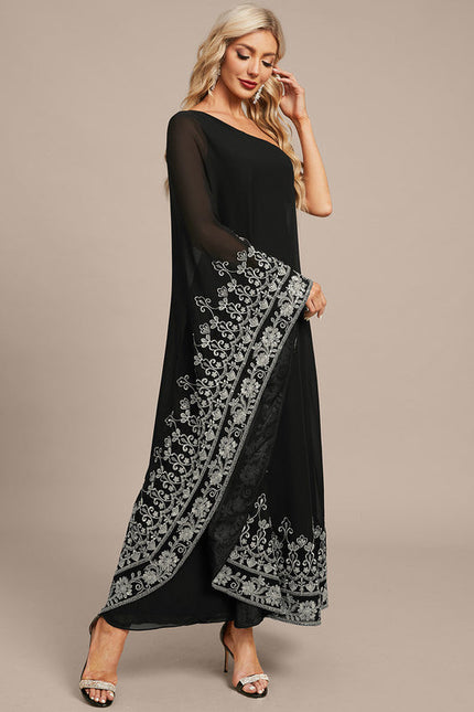 Robe Asymétrique Chic Noire - gallery 5