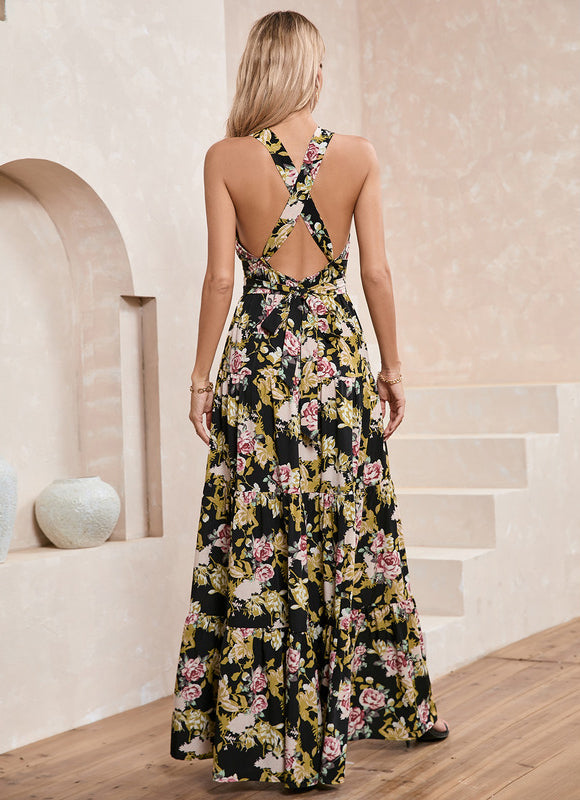 Robe Longue Noir Boheme - gallery 2