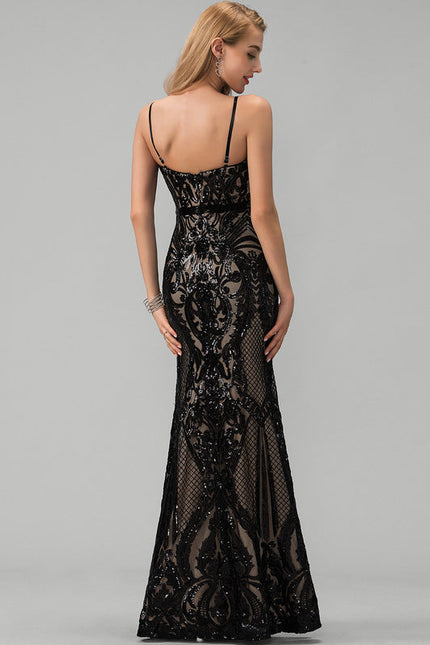Robe Sirène Élégante À Paillettes - gallery 1