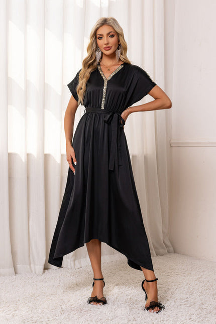 Robe Asymétrique Chic Scintillante - gallery 2