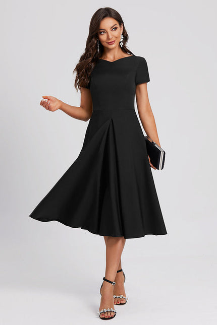 Robe Trapèze Chic Col V. - gallery 4