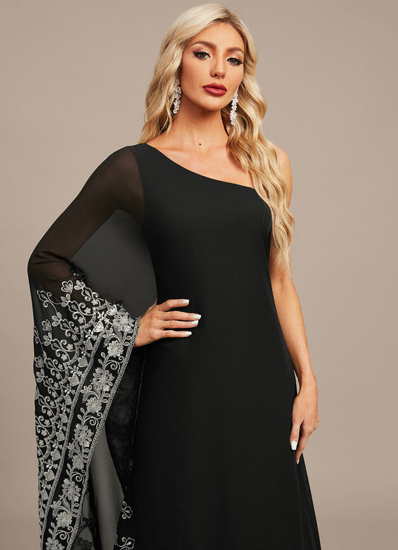 Robe Asymétrique Chic Noire - gallery 1