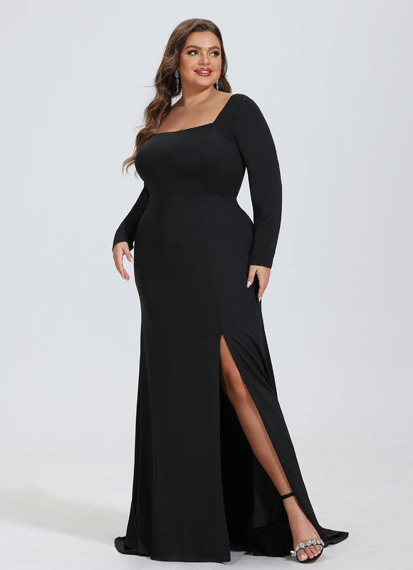 Robe Fourreau Élégante À Fente-312 - gallery 6