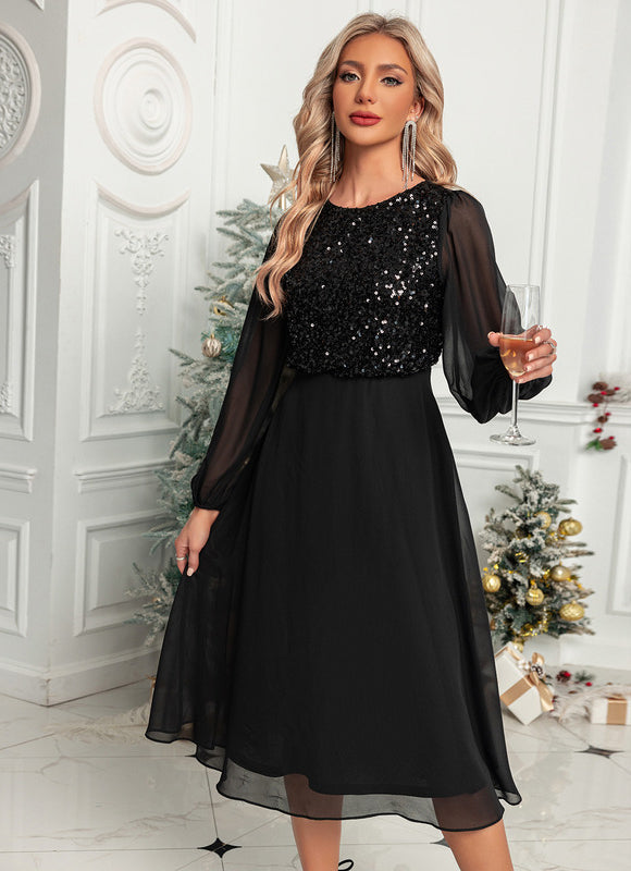 Robe Chic À Manches Transparentes - gallery 2