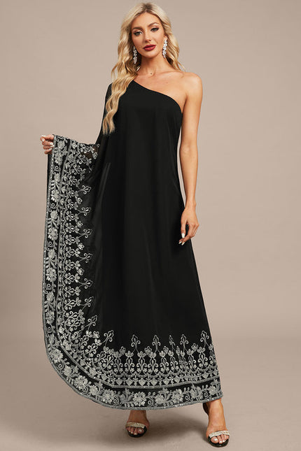 Robe Asymétrique Chic Noire - gallery 2
