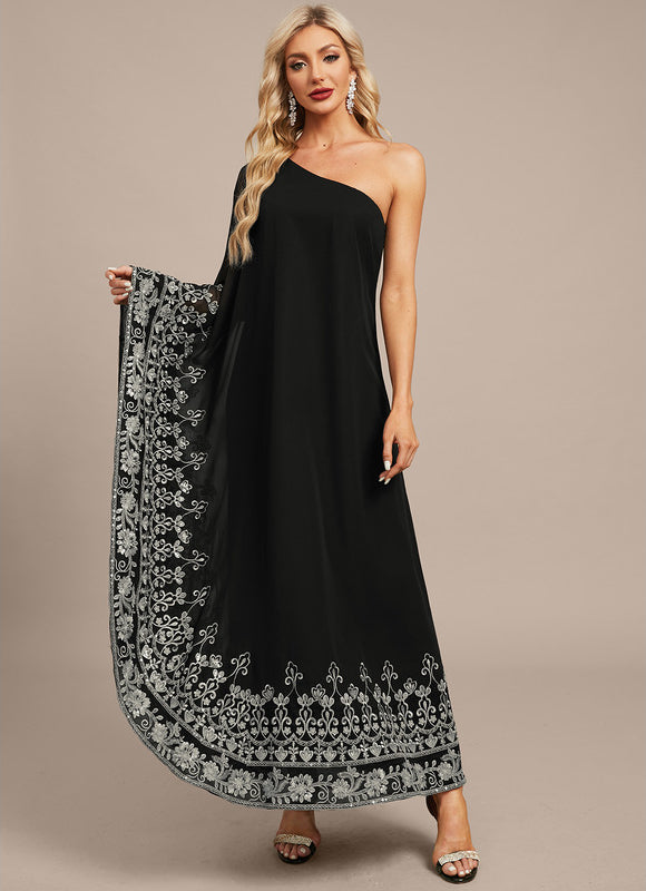 Robe Asymétrique Chic Noire - gallery 2