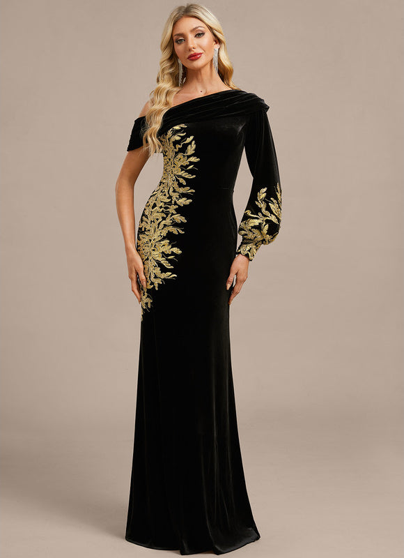 Robe Longue Noire Sexy - gallery 3