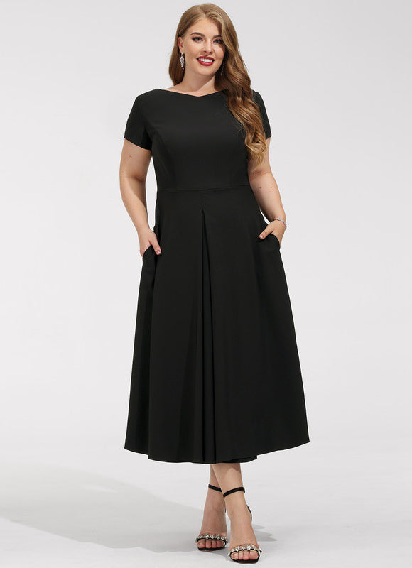 Robe Trapèze Chic Col V. - gallery 7