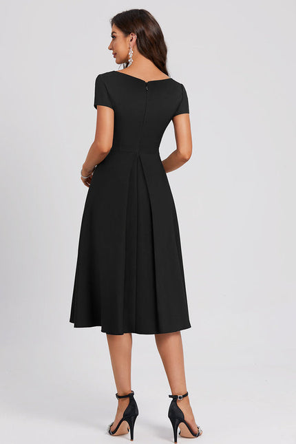 Robe Trapèze Chic Col V. - gallery 5