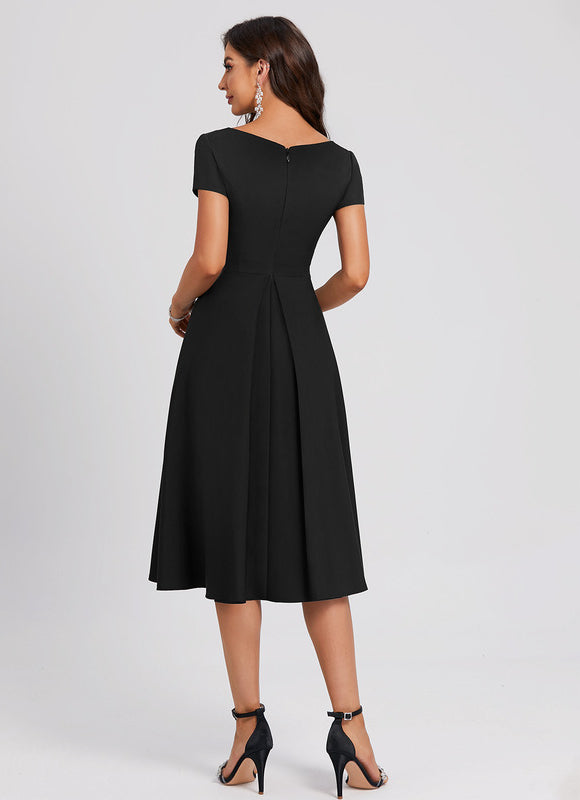Robe Trapèze Chic Col V. - gallery 5