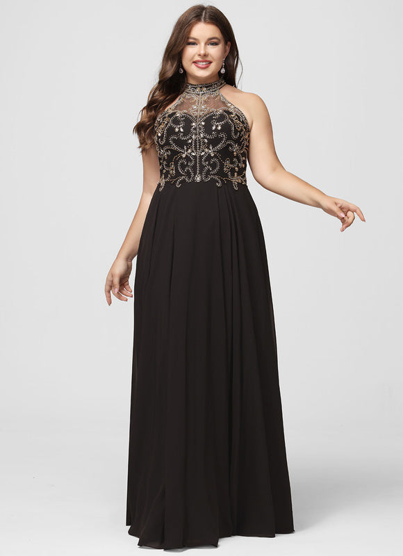 Robe De Bal Chic En Mousseline - gallery 9