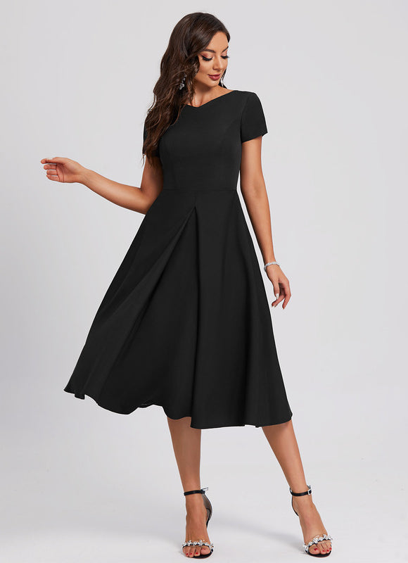 Robe Trapèze Chic Col V. - gallery 3
