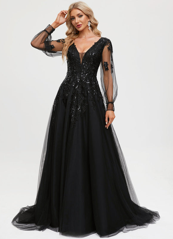 Robe De Bal En Tulle Scintillant