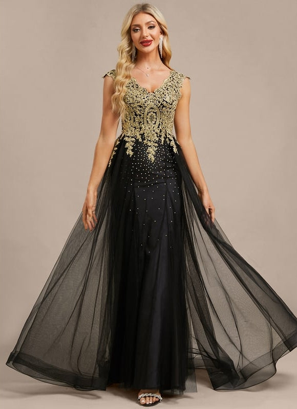 Robe Longue Noire A Bretelle