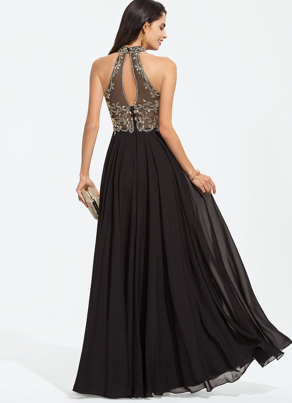Robe De Bal Chic En Mousseline - gallery 6