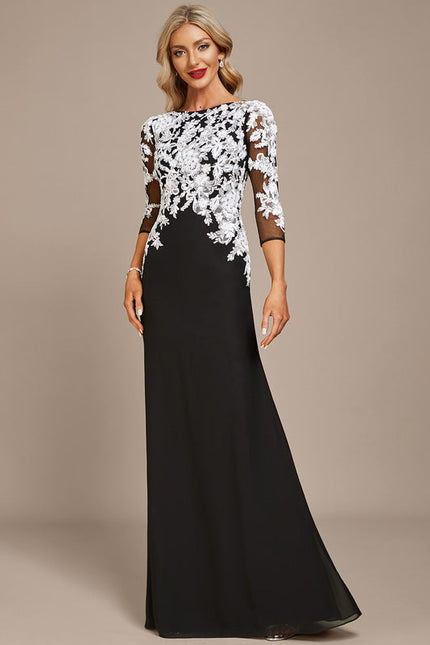Robe Élégante À Manches Transparentes