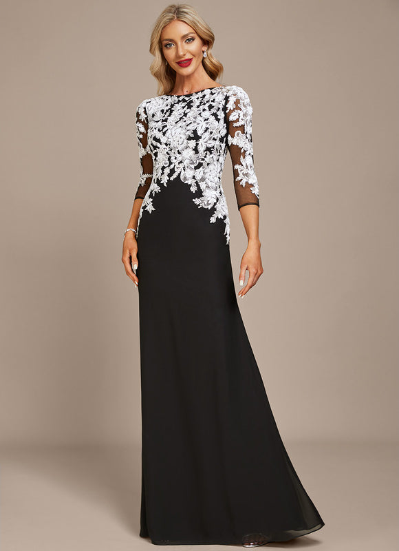 Robe Élégante À Manches Transparentes