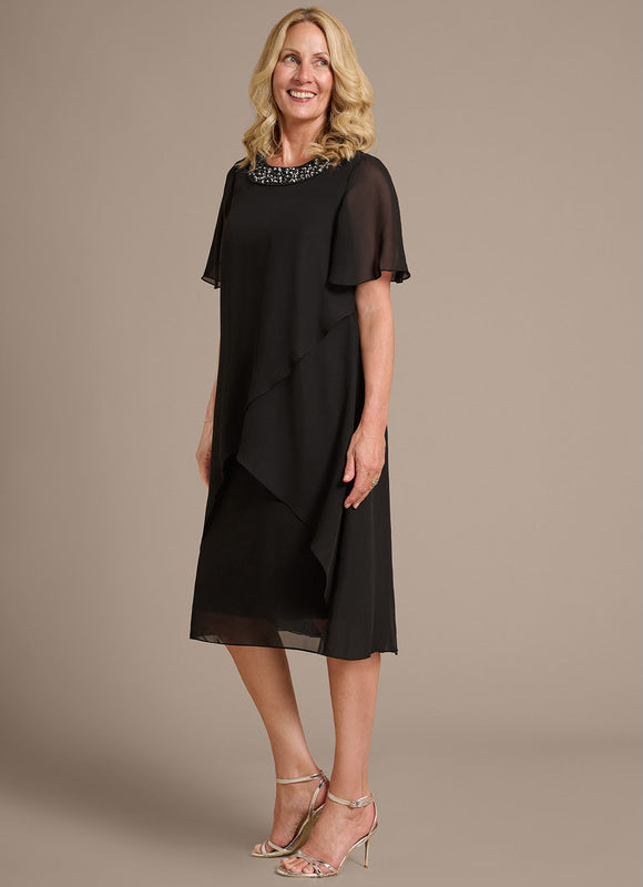 Robe Trapèze Noire Luxe - gallery 4
