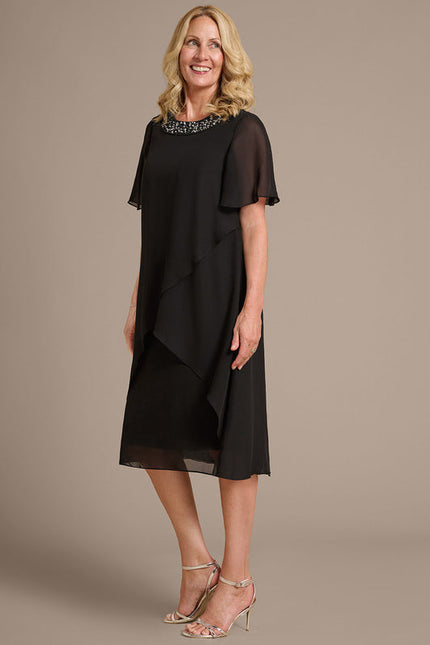 Robe Trapèze Noire Luxe - gallery 4