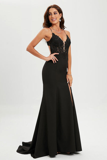 Robe Sirène Élégante À Fente-270 - gallery 5