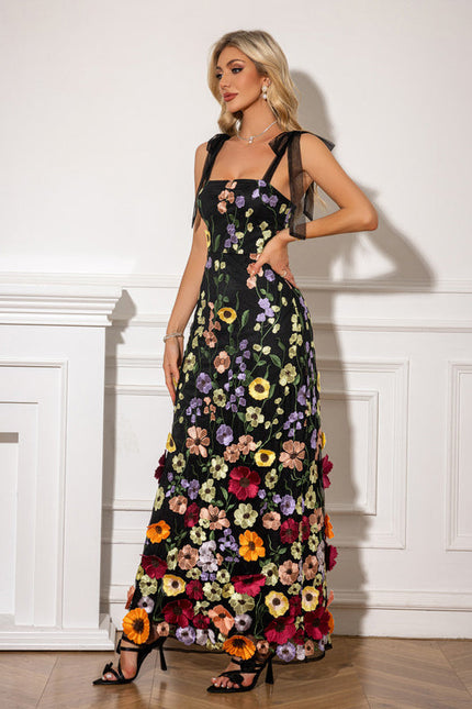 Robe Longue Petite Fleurs Chic - gallery 4