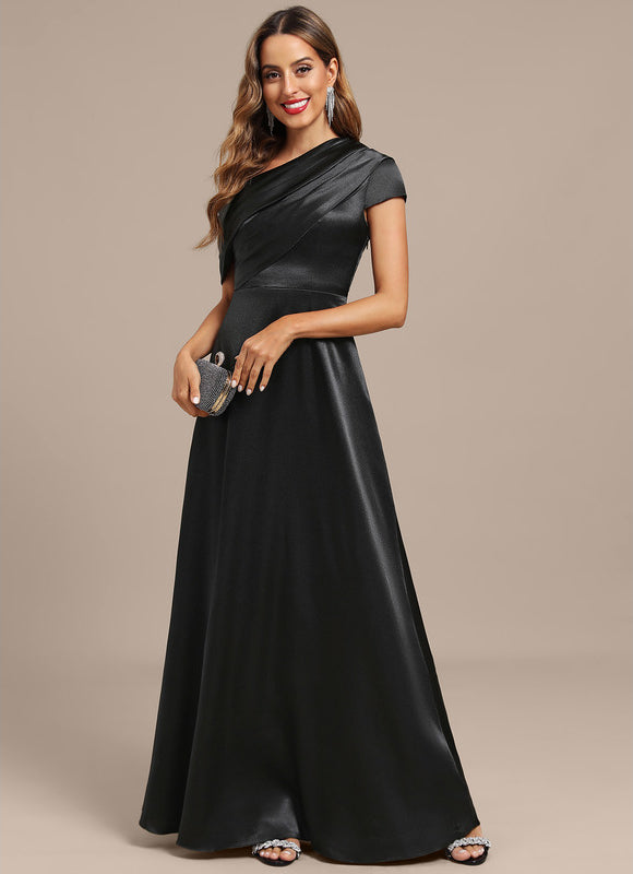 Robe Longue Noir Manche Courte - gallery 3