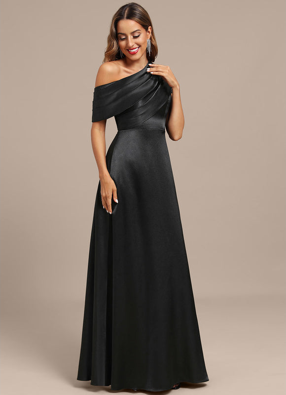 Robe Longue Noir Manche Courte - gallery 4