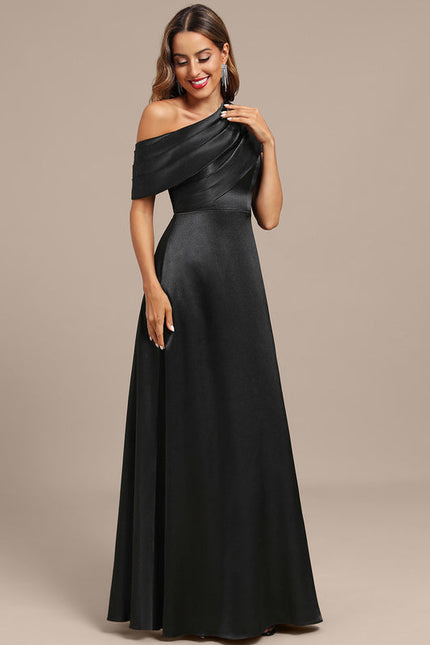 Robe Longue Noir Manche Courte - gallery 4