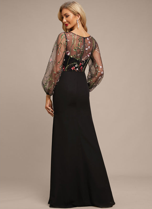 Robe Élégante À Manches Bouffantes - gallery 7