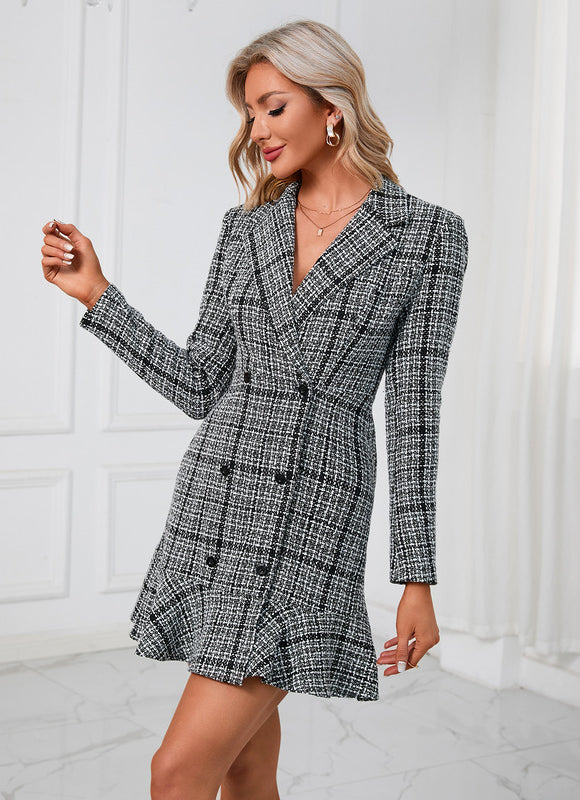 Robe Chemise Rayée Noir Et Blanc - gallery 2