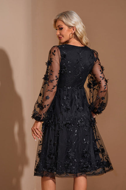 Robe Noire En Voile - gallery 2
