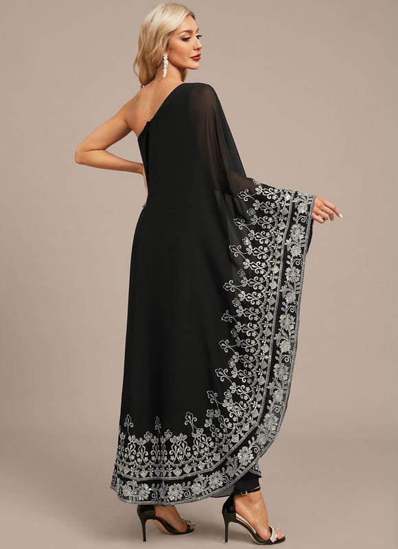 Robe Asymétrique Chic Noire - gallery 6