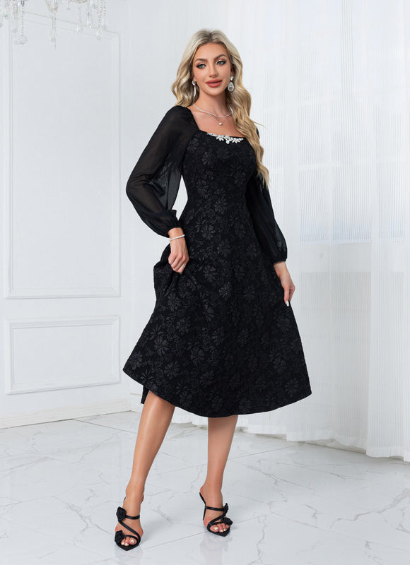 Robe Noire Chemise - gallery 4