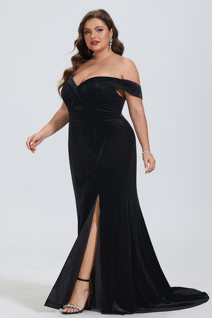 Robe Sirène Glamour En Velours - gallery 6