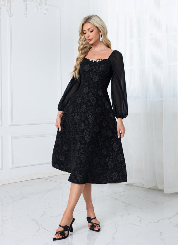 Robe Noire Chemise - gallery 5