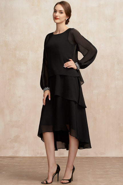 Robe Trapèze Chic À Volants. - gallery 2