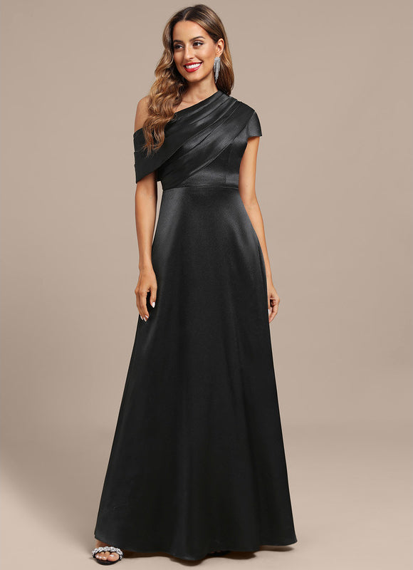 Robe Longue Noir Manche Courte - gallery 5