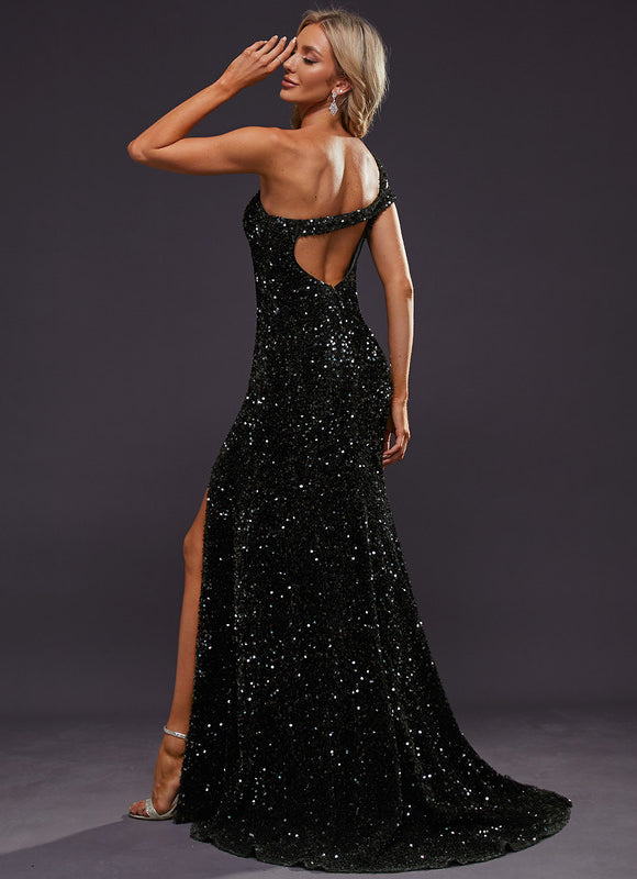 Robe Noire Luxe Pailletée - gallery 2