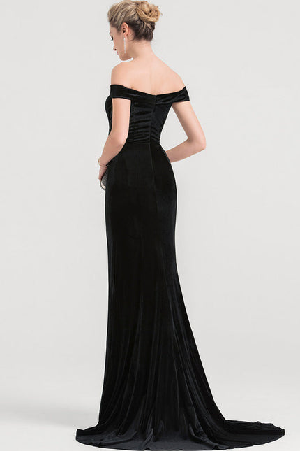 Robe Sirène Glamour En Velours - gallery 3