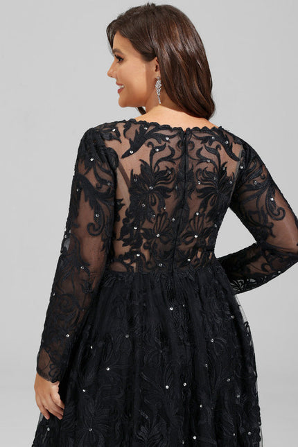 Robe De Bal En Tulle Scintillant - gallery 8