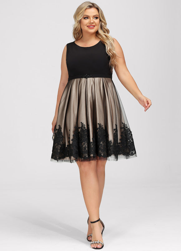 Robe Cocktail Élégante À Broderies-317 - gallery 4