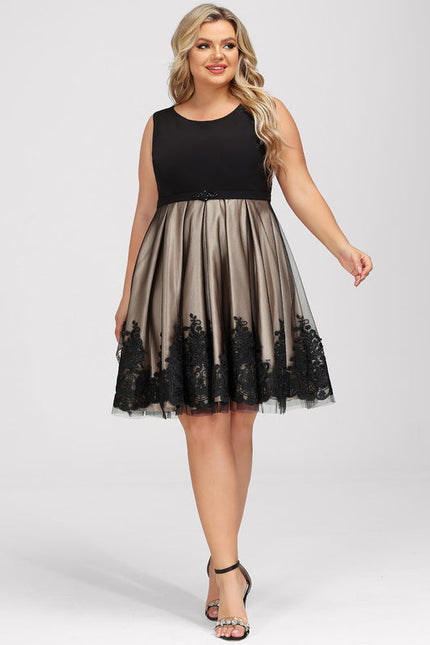 Robe Cocktail Élégante À Broderies-317 - gallery 4