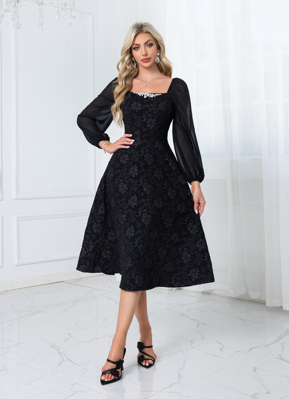 Robe Noire Chemise - gallery 1