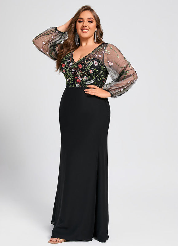 Robe Élégante À Manches Bouffantes - gallery 9