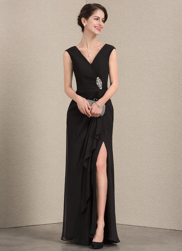 Robe Élégante À Fente Chic - gallery 1