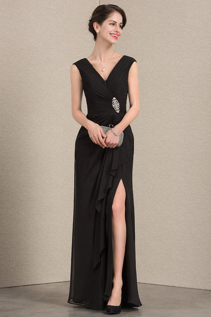 Robe Élégante À Fente Chic - gallery 1