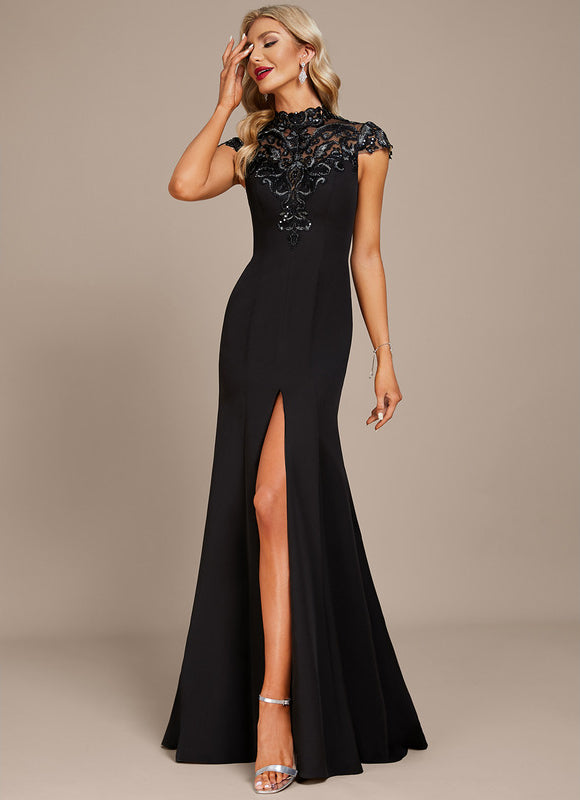 Robe Fourreau Élégante À Fente - gallery 4