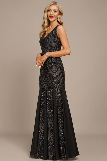Robe Sirène Glamour À Sequins - gallery 4