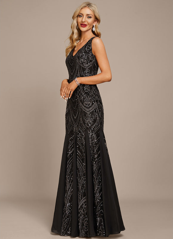 Robe Sirène Glamour À Sequins - gallery 4