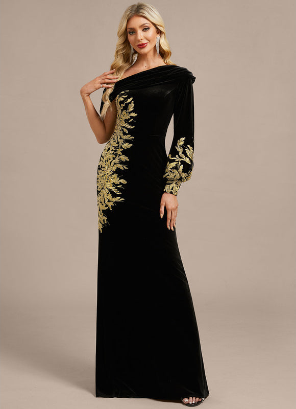 Robe Longue Noire Sexy - gallery 2